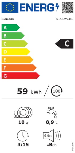 Energielevel vom Siemens SR23EW24KE