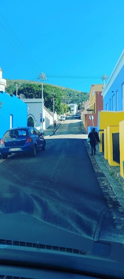 Bo Kaap road in Cape Town