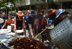 Crawfish boil on EOL Day