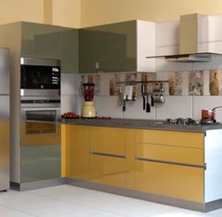 omegaa solutions interior designers summer blooml-shaped modular kitchen