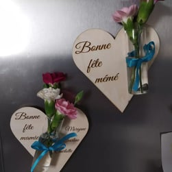 magnet et soliflore fête grand-mère