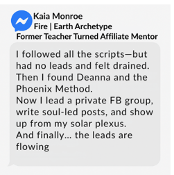 Former teacher Kaia found her voice and leads authentically using the Phoenix Method.