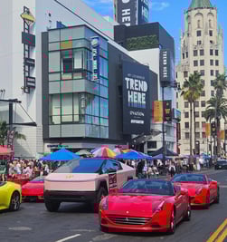 Ferrari Lamborghini Tesla Cybertruck Los Angeles Hollywood