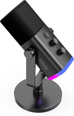 FIFINE USB XLR Gaming AM8 Microfono per PC PS4 PS5