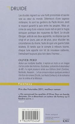 quatrième de couverture Oliver Peru