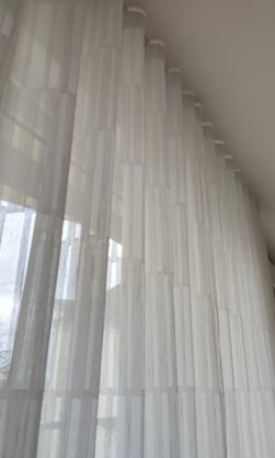 Tête de rideau wave tissu Anis Ado