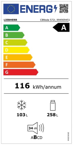Energielevel vom Liebherr CBNsda 572i