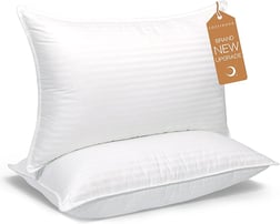 a pair of pillows and a pillow on a white background