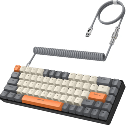 YINDIAO T8 60% Teclado para Juegos,68 Teclas,US Layout,Teclado Mecánico con Cable Compacto