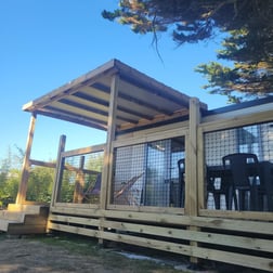 Mobil-home Horizon au cœur de la végétation du camping La Grée Penvins