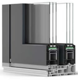 a series of three different types of industrial steel and glass