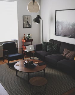 Bright living room with modern inventory