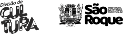 Logo da Divisão de Cultura e logo com brasão da Prefeitura da Estância Turística de São Roque 