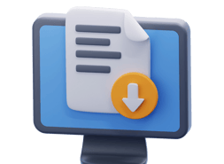 a file being dowloading from a computer