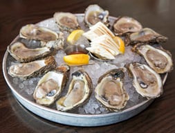 oysters on the half shell