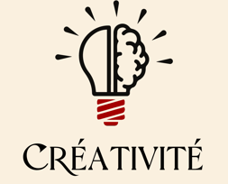 a light bulb with the word créativité