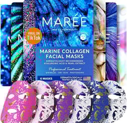 Facial Masks Marine Collagen Hyaluronic Acid Sheet Moisturizing Masks Green Red Algae Extract