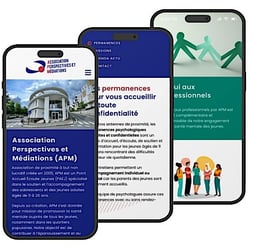 Conception de site web responsive pour APM Écoute Jeunes à bagneux, par Lz Créa