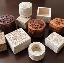 Artistic boxes, jewelry box wood