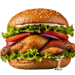 Roasted Chicken Burger from PremiYum Foods!