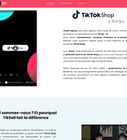 Site e-commerce TikTok Shop – création de boutique en ligne optimisée