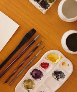 Materiais de aquarela