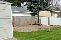 Empty space in yard