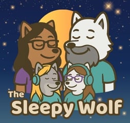sleepy wolf podcast for kids