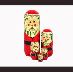 christmas gifts santa claus wooden toys set