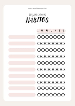 Plantilla para el Seguimiento Semanal de Hábitos: Descarga Gratis