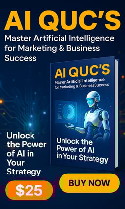 Promotional graphic for the AI QUC’s eBook titled 'Leadership Redefined