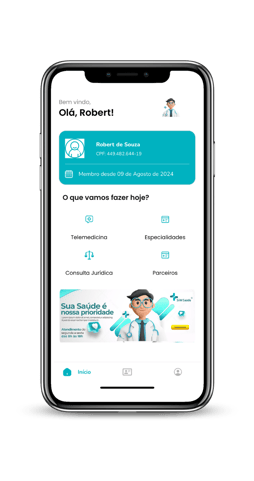 aplicativo spass benefícios tela telemedicina e assistencias