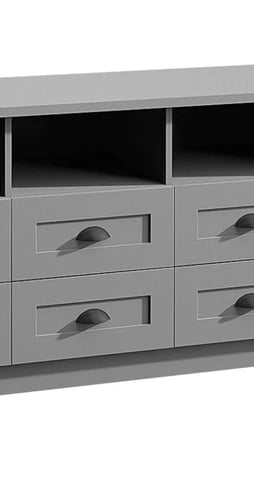 Commode parma avec tiroirs gris