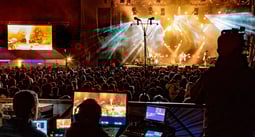 Equipe techniciens SFX effets speciaux pour concert festival