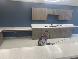 a renovated set of cabinets in a laboratory
