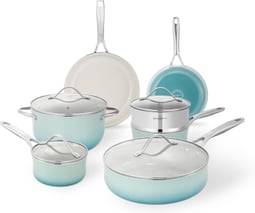 ceramic pots and pan set