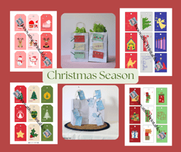 printable gif tags for the Christmas season