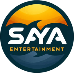 a logo for the saya entertainment company