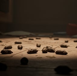 crotte de rat souris sous evier