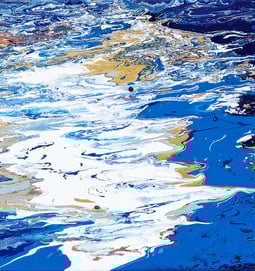 L' eau c en - 80x60 -130€ - Peinture acrylique 2024