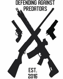 a poster of guns and guns with the words defending against the law of the law
