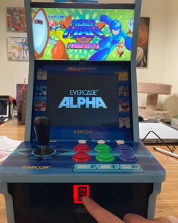 Evercade Alpha Mega Man Start Up