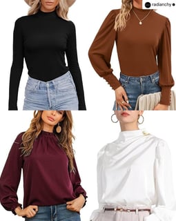 HIGH NECK BLOUSES