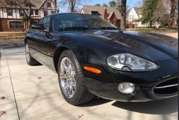 A beautiful BLACK XK8 Coupe, in Tulsa Oklahoma