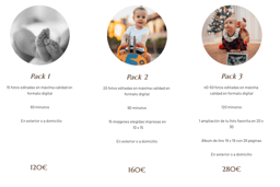 pack y precios de sesion de fotos de bebe e infantil en granada