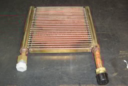 Extruded Copper microchannel tube evaporator brazed in a CAB furnace