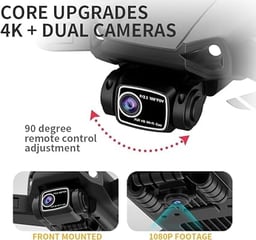 GPS Brushless Motors Foldable Remote Control Drone with Camera 4k HD