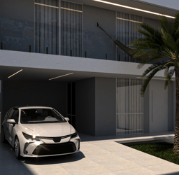 3D Arquitetônico renderizado Fonte: Nicole Martins Arquitetura