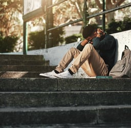 Stressed Person supported by Green Leaf Hypnotherapy, Lancing, West Sussex