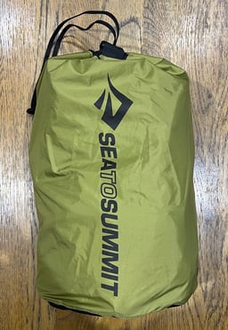 Sea to Summit 15 litre green nylon stuff sack